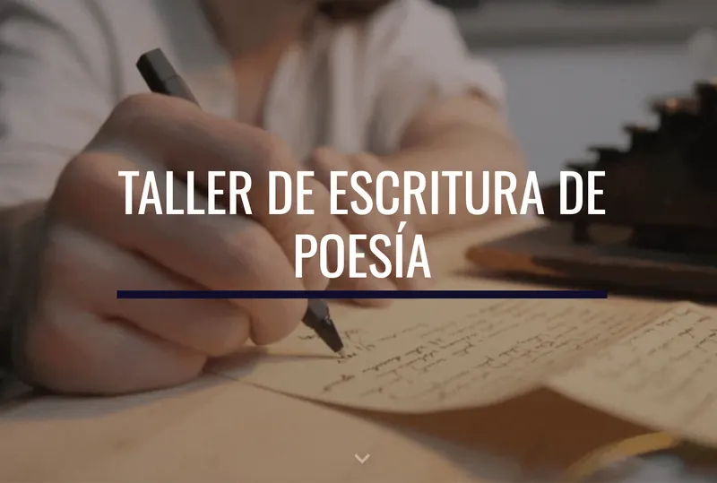Taller de escritura de poesía
