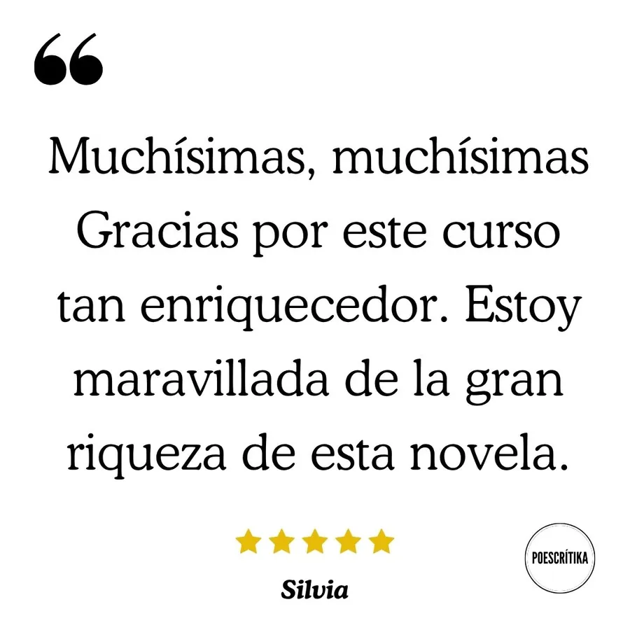 Testimonio de un lector del curso sobre Gabriel García Márquez en Poescrítika