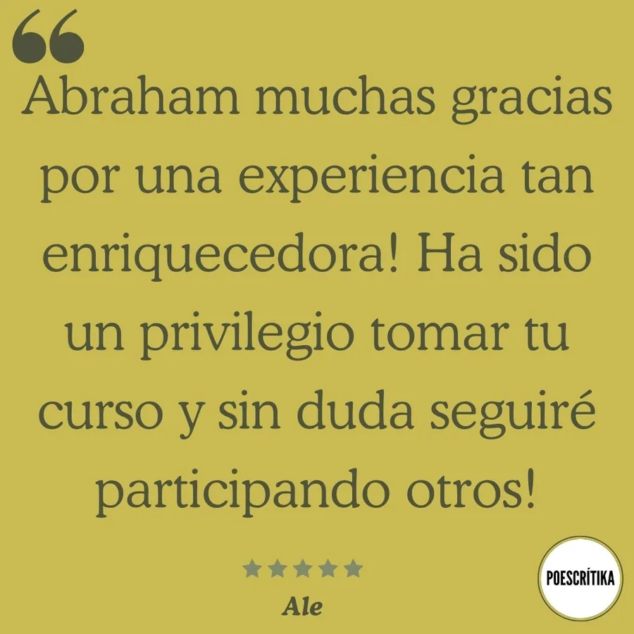 Testimonio de un lector del curso sobre Juan Rulfo en Poescrítika