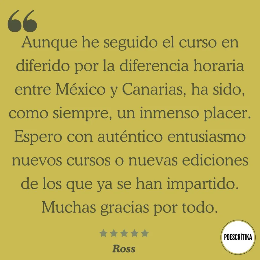 Testimonio de un lector del curso sobre Juan Rulfo en Poescrítika