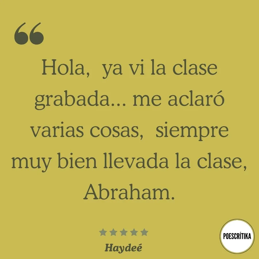 Testimonio de un lector del curso sobre Juan Rulfo en Poescrítika